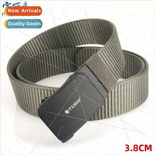 canvas belt leisure youth bel buckle nylon automatic 3.8 men