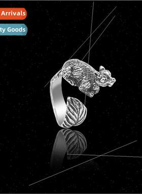 Europe Alloy Animal Ring Personalized Fashion Vintage Squirr