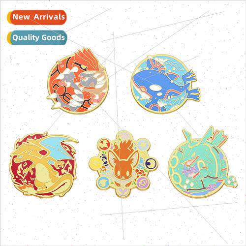 New dopamine series round enamel badge fine high-grade carto