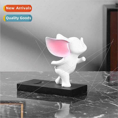 Modern simple creative black whe flying elephant animal wine