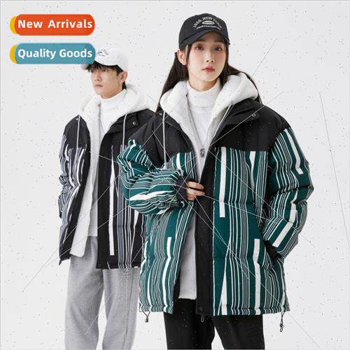 2023 winter new down jacket men women couples personalized v