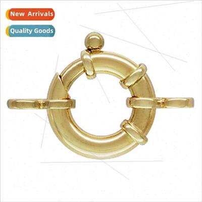 14K gold blister clasp bracelet necklace connector clasp DIY