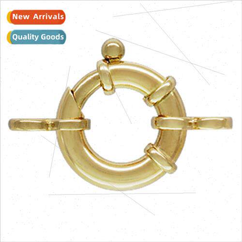 14K gold blister clasp bracelet necklace connector clasp DIY