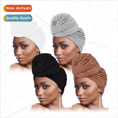 Knotted HeadbHat Multi-Use Women Wrap Hat Towel Wrap Scarf H