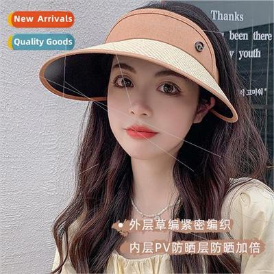 Hat summer female straw UV sunscreen sun hat ultraviolet sun