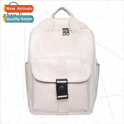 Backpack female new fashion versatile soft leather large cap