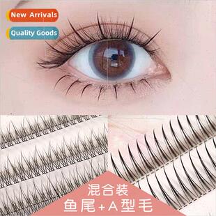 -adhesive ngle False Eyelash Type A Fairy Hair + Fish Tail M