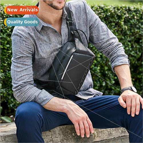 Men Chest Pack Waterproof Reflective Waist Bag Men Slant Cro