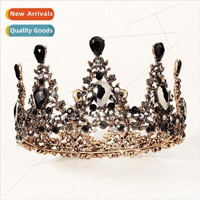 Europe bridal headdress black mori portra Halloween headdres