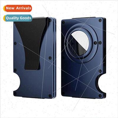 New Tracker Card Case airtag Metal Wallet RFID Aluminum Card