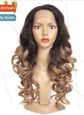 wig 24 inch african lady head covering lace front wig gradie