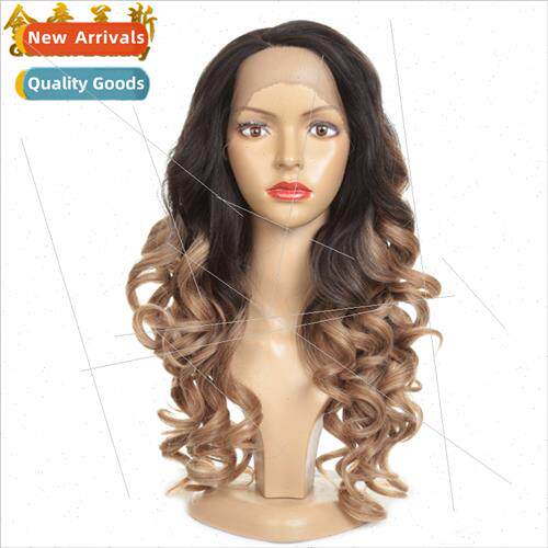 wig 24 inch african lady head covering lace front wig gradie