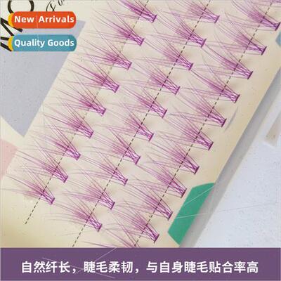Colorful self extensions single cluster eyelashes thick 10 s
