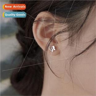 female earrings fashion flying butterfly Small hollow insect