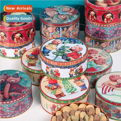ins wind cookie small size box tin box cake sealed 4 inch 6