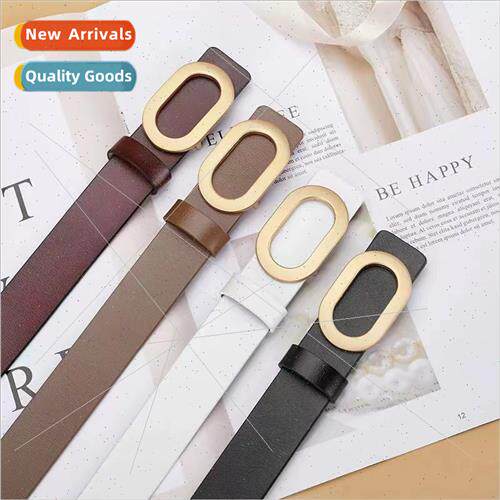 Women belt smooth buckle casual versatile decorative skirt c