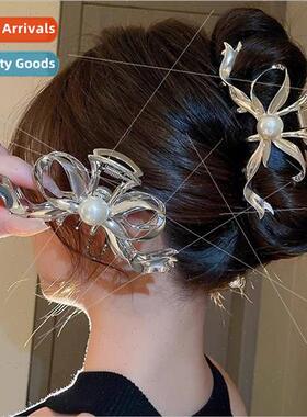 Bow Grab Clip Women Large Premium Feeling Hair Clips Headdre