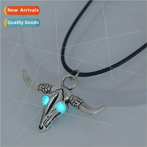 Europe retro hip-hop nd jewelry animal cow head peculiar lum