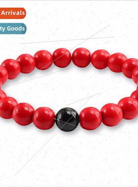 Colorful Turquoise Beaded HRope Turquoise Bracelet Glossy Pe