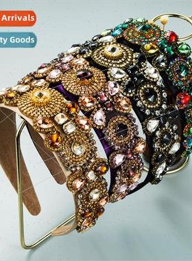 Hair bands baroque glter full rhinestones headband female lu