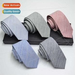 7cm men tie color solid casual business mal necktie Cotton