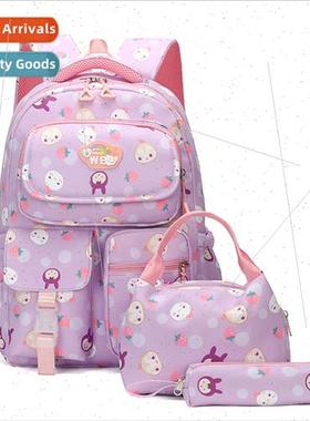 schoolbag female third to sixth grade waterproof large-capac