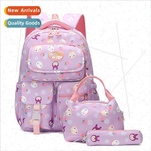 schoolbag female third to sixth grade waterproof large-capac