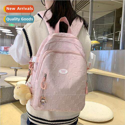 mple large-capacy shoulder bag computer backpack female midd