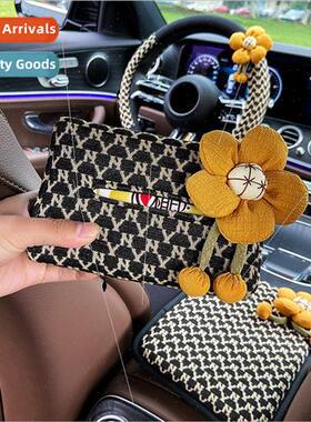 Sunflower Car Tissue Box Creative Car Tissue Box Hanging Tis