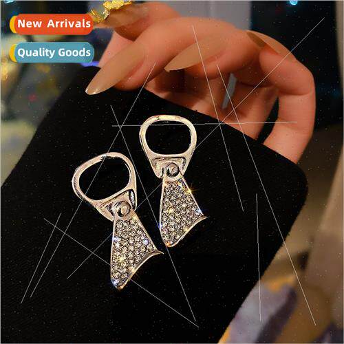 Can pull ring earrings female niche premium earrings 2022 ne