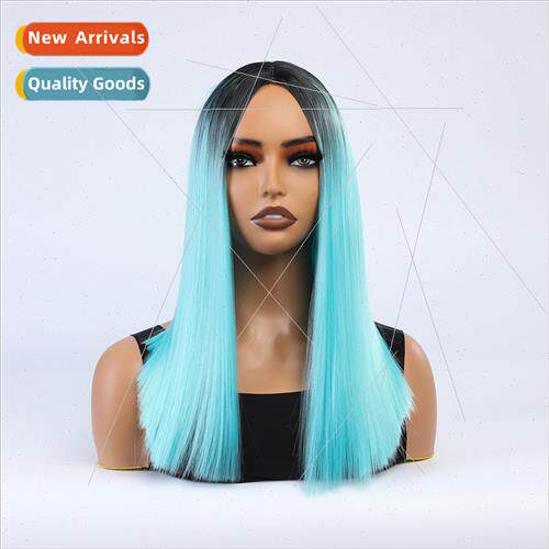 Wig female new Europe hot sale dye long ladies chemical fibe