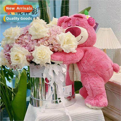 party strawberry bear bouquet diy material flowers cuddle ba