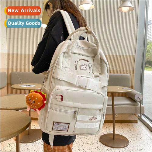 New student schoolbag large capacy junior shoulder bag ins h