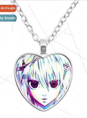 Animal Hunter Black Pica Leonio Hisoka Glass Heart Pendant N