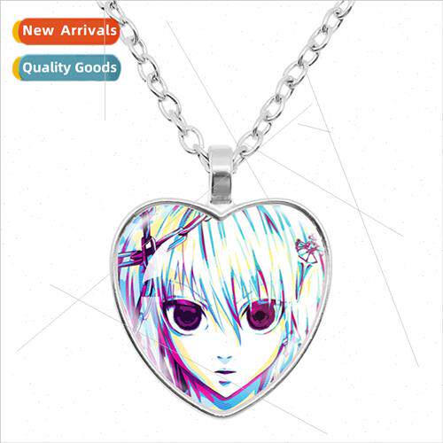 Animal Hunter Black Pica Leonio Hisoka Glass Heart Pendant N