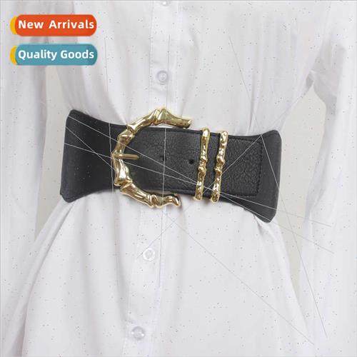 mple elastic elastic wide belt su waist decoration dress swe