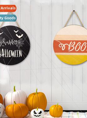 2023 new Halloween spooky decorations hanging bat wooden sig