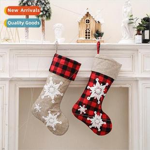 three inch dimensional embroidered Christma New snowflake