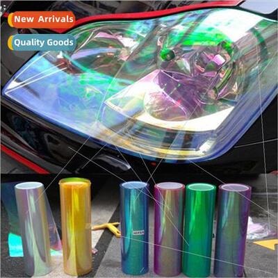 D-632 colorful car chameleon headlight film colorful transpa
