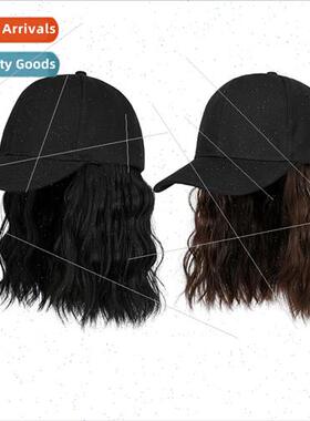 Hat wig one-piece female fashion wig cap o bobble head summe