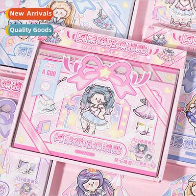 Ago magnetic suction dressing stickers cute sweet cartoon gi