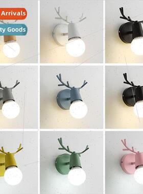 Scandinavian macaron wall light led modern minimalist bedsid