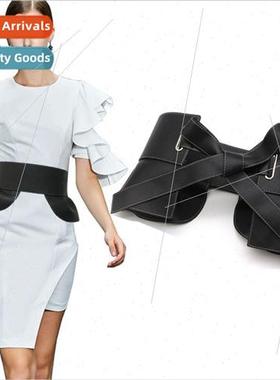 Europe fashion runway  short skirt type waist seal female sh