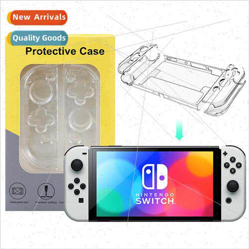 适用 Switch OLED Crystal Case Thin Split PC Case NS OLED Cas