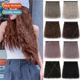 Wig hat removable cornrows wool curls long curly hair wig pi