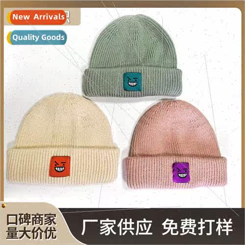Cartoon embroidery cool cold hat hat autumn winter ear prote