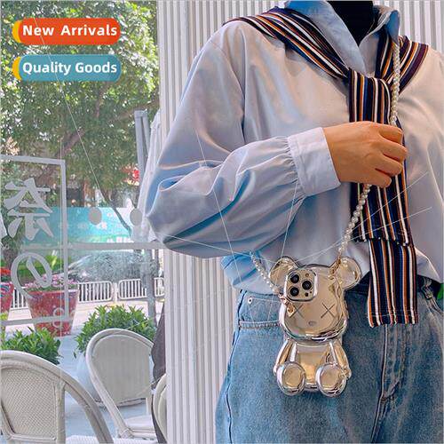 Stereo Violent Bear 适用 Apple 14 Phone Case Plating iPhone1