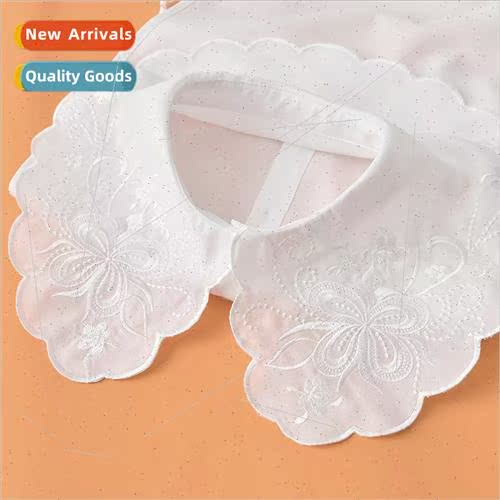 Collar Ladies Large Collar Embroidery Pu Long Inner Women Co