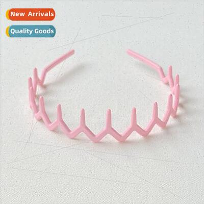 Frosted colorful summer fashion teeth -slip hair bands women