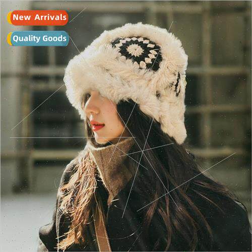 Big head circumference thick wool cap children fall winter l